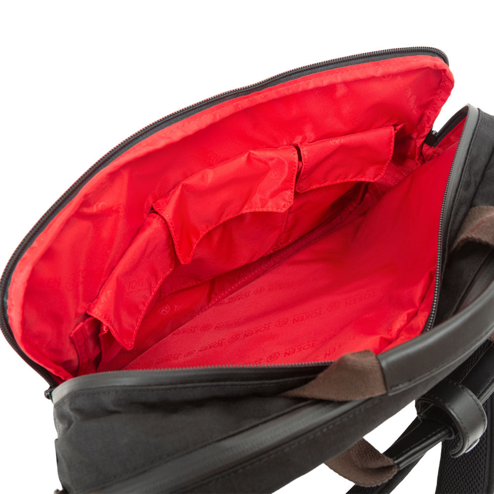 Waxed Nylon Saratoga Briefcase Black - Manhattan Portage