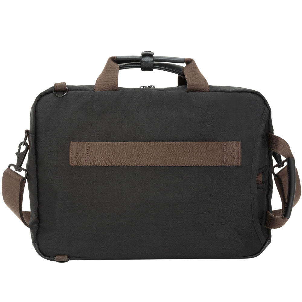 Waxed Nylon Saratoga Briefcase Black - Manhattan Portage
