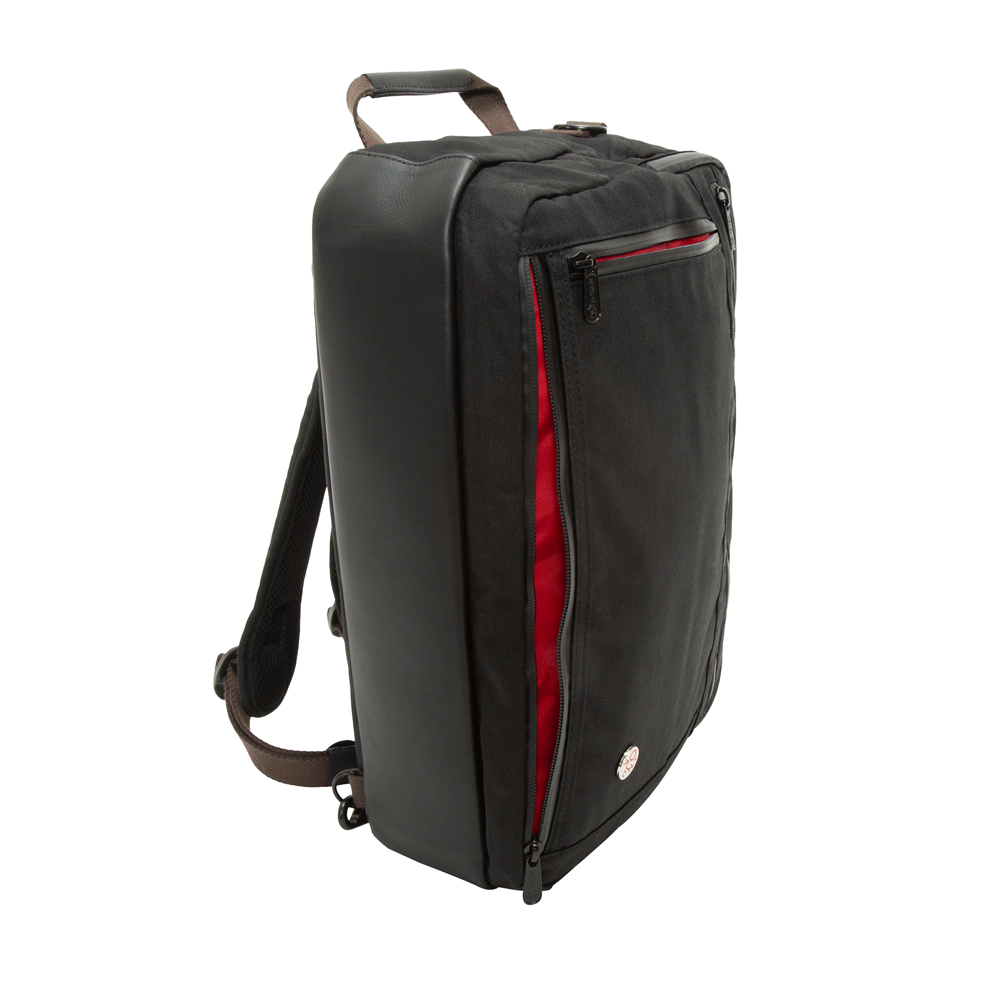 Waxed Nylon Saratoga Briefcase Black - Manhattan Portage