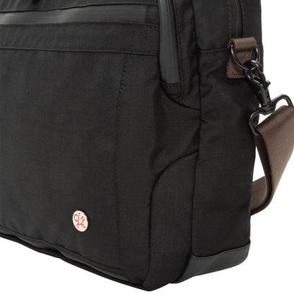 Waxed Nylon Saratoga Briefcase Black - Manhattan Portage