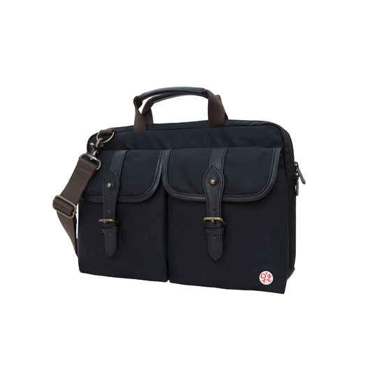 Waxed Knickerbocker Laptop Bag (13") BLK/BLK - Manhattan Portage