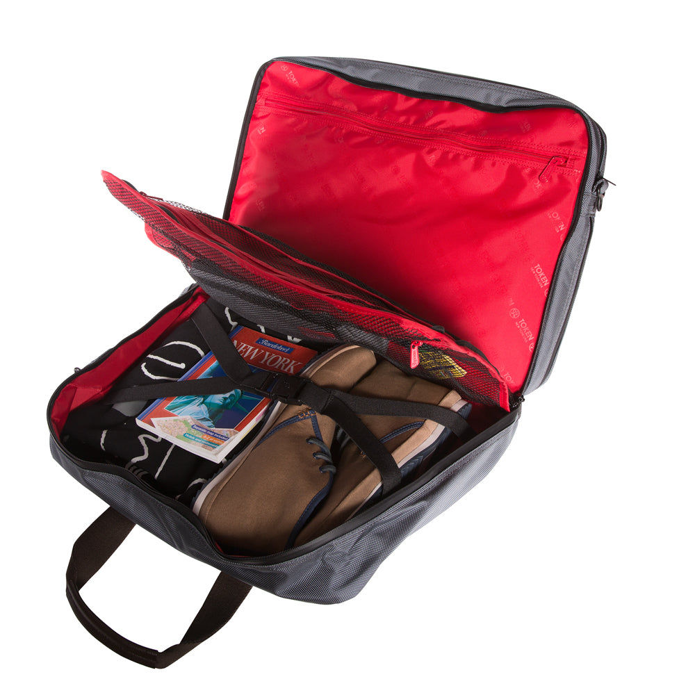 Lawrence Laptop Bag With Back Zipper Grey - Manhattan Portage