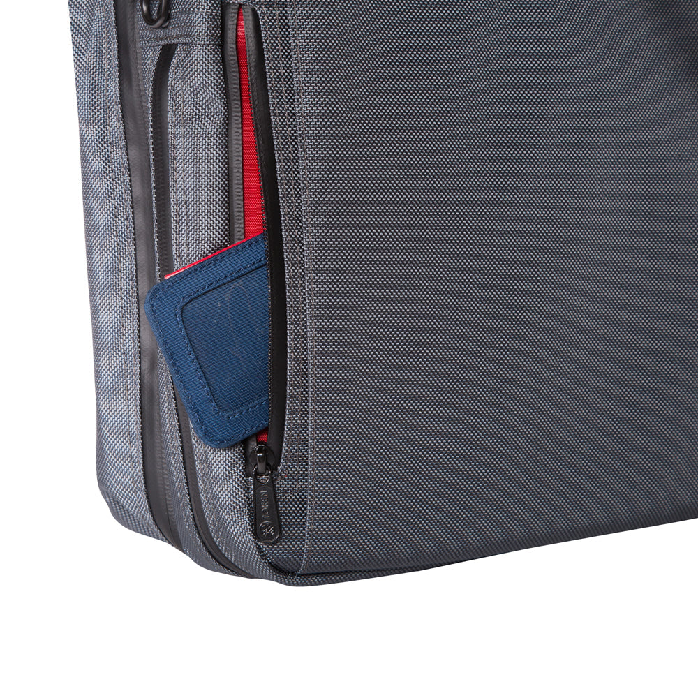 Lawrence Laptop Bag With Back Zipper Grey - Manhattan Portage