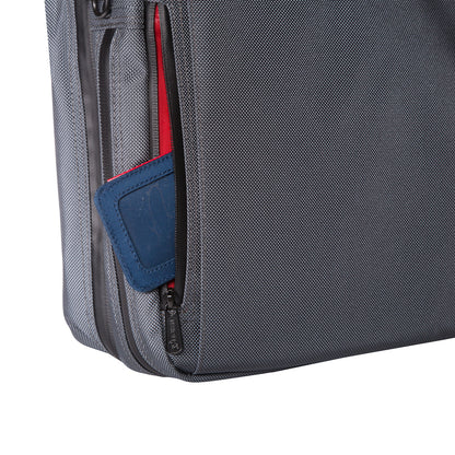 Lawrence Laptop Bag With Back Zipper Grey - Manhattan Portage