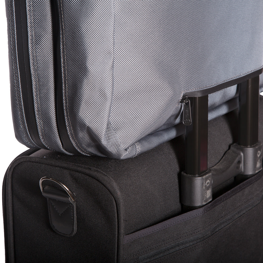 Lawrence Laptop Bag With Back Zipper Grey - Manhattan Portage