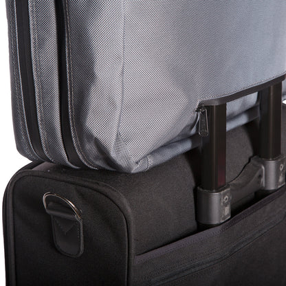 Lawrence Laptop Bag With Back Zipper Grey - Manhattan Portage