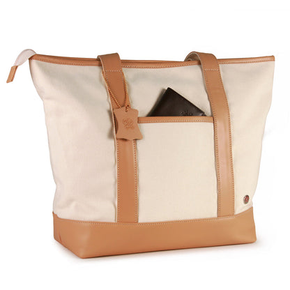 Greenpoint Organic Tote Bag (M) Beige - Manhattan Portage