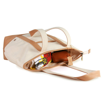 Greenpoint Organic Tote Bag (M) Beige - Manhattan Portage