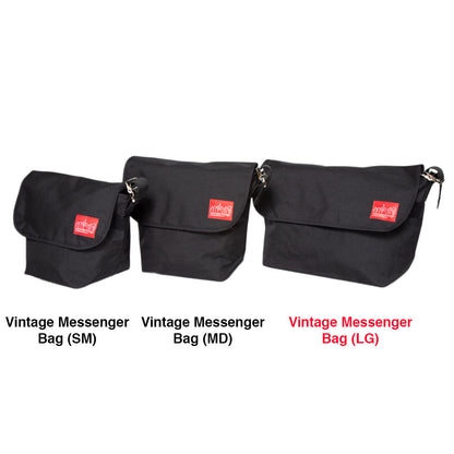 Vintage Messenger Bag (LG) Messenger Bag Black - Manhattan Portage