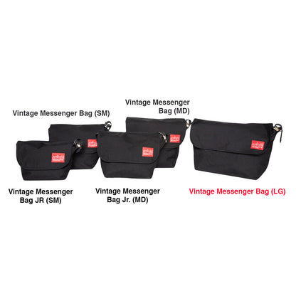 Vintage Messenger Bag (LG) Messenger Bag Black - Manhattan Portage