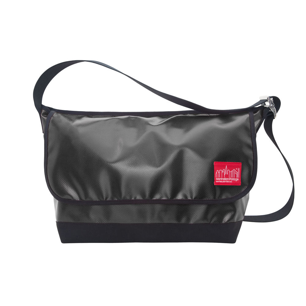 Vinyl Vintage Messenger Bag (LG) Black - Manhattan Portage