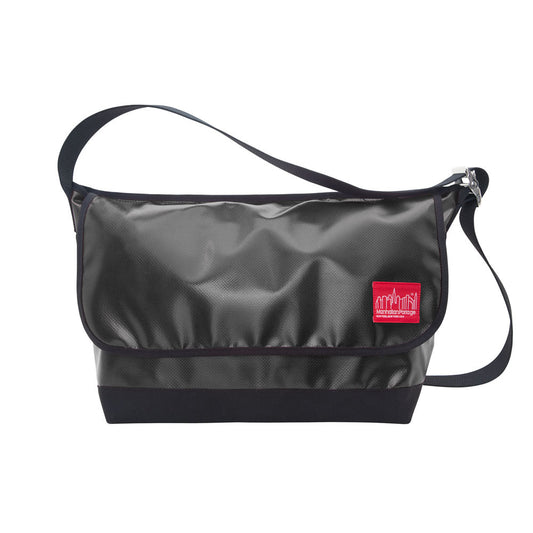 Vinyl Vintage Messenger Bag (LG) Black - Manhattan Portage