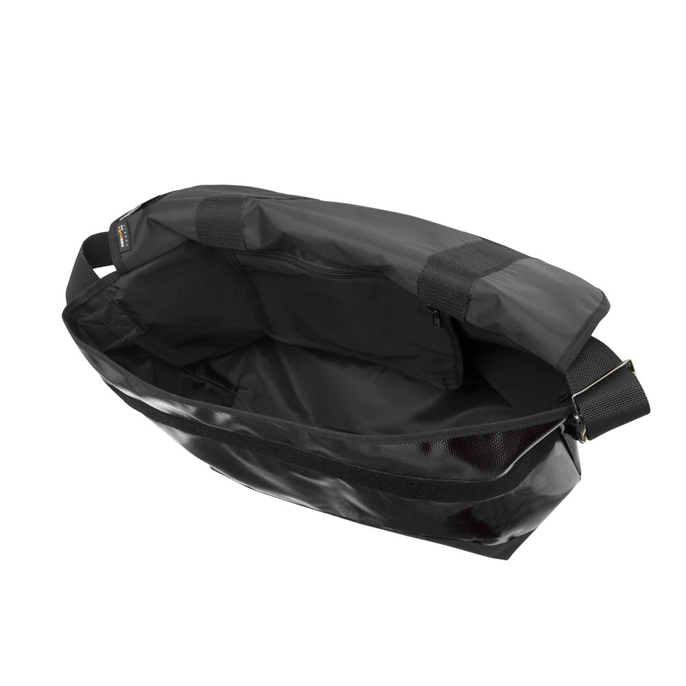 Vinyl Vintage Messenger Bag (LG) Black - Manhattan Portage