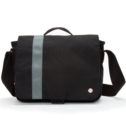 Astor Shoulder Bag (S) W/Back Zipper BLK/GRY - Manhattan Portage