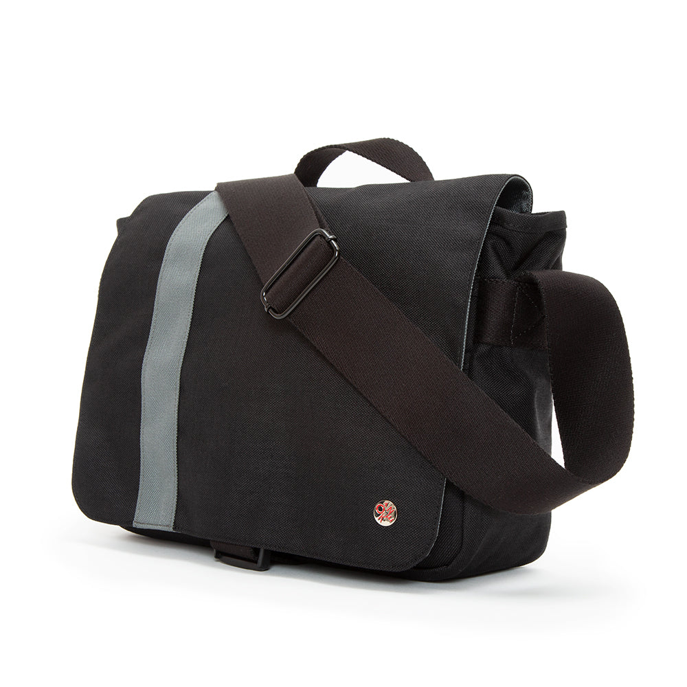 Astor Shoulder Bag (S) W/Back Zipper BLK/GRY - Manhattan Portage