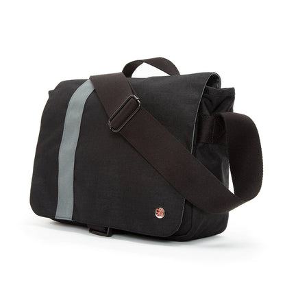 Astor Shoulder Bag (S) W/Back Zipper BLK/GRY - Manhattan Portage