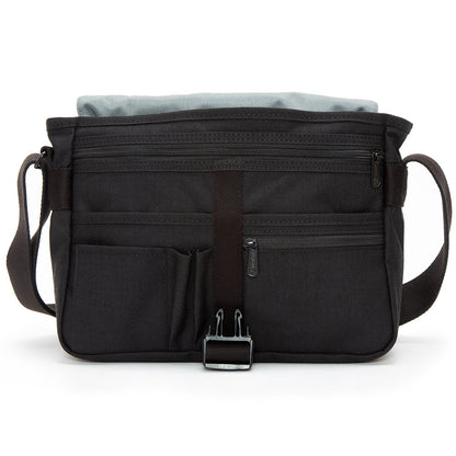 Astor Shoulder Bag (S) W/Back Zipper BLK/GRY - Manhattan Portage
