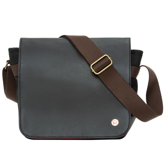 Waxed Nylon Rockefeller Shoulder Bag (XS) Black - Manhattan Portage