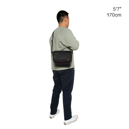 Waxed Nylon Rockefeller Shoulder Bag (XS) Black - Manhattan Portage