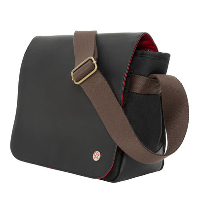 Waxed Nylon Rockefeller Shoulder Bag (XS) Black - Manhattan Portage
