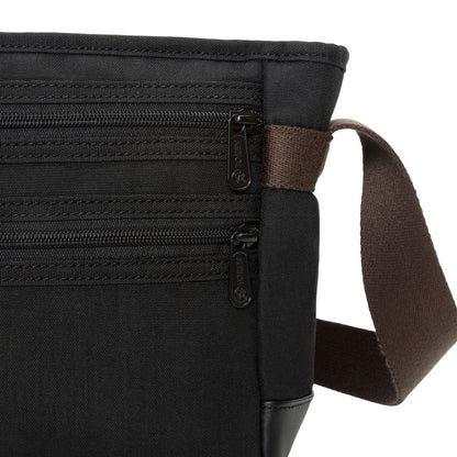 Waxed Nylon Rockefeller Shoulder Bag (XS) Black - Manhattan Portage