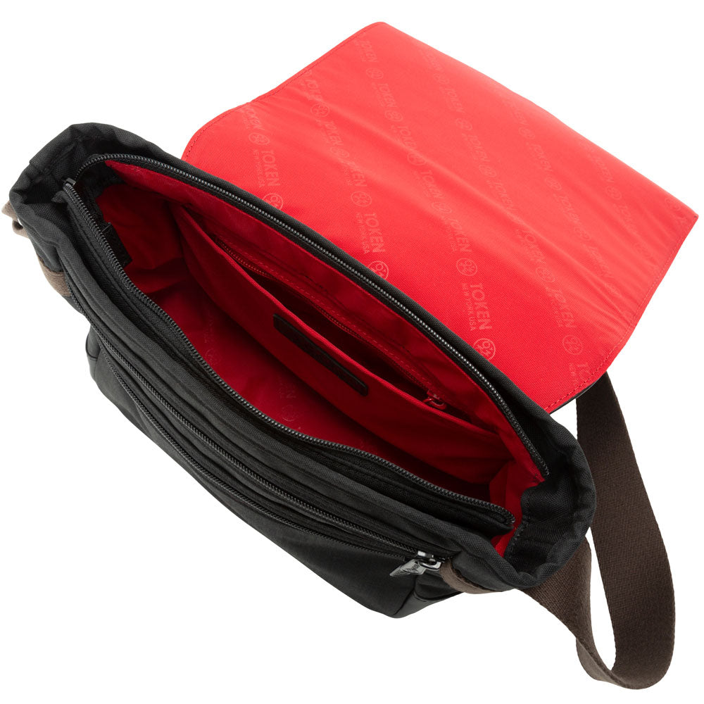 Waxed Nylon Rockefeller Shoulder Bag (XS) Black - Manhattan Portage