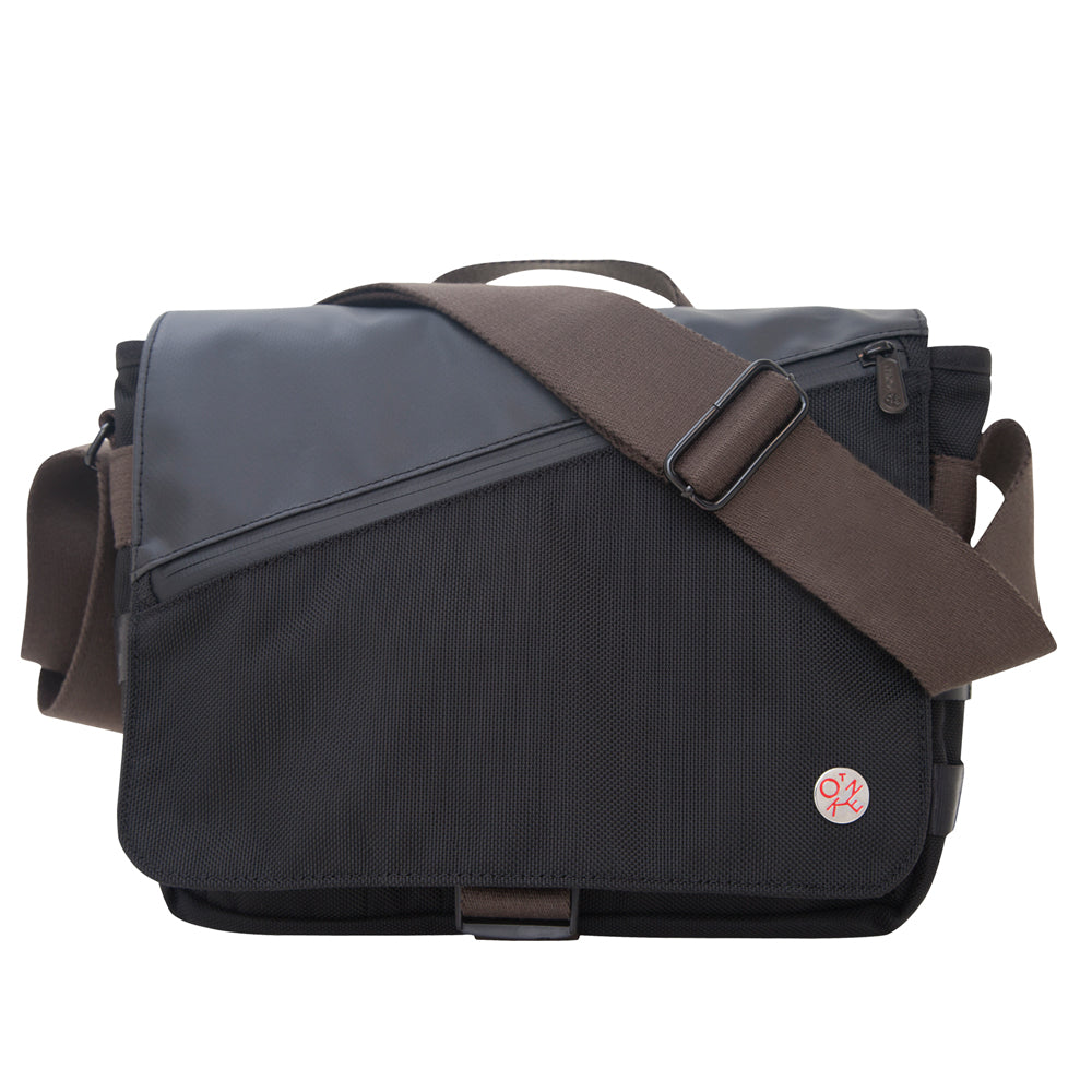 Grand Army Shoulder Bag (S) W/Back Zipper Black - Manhattan Portage