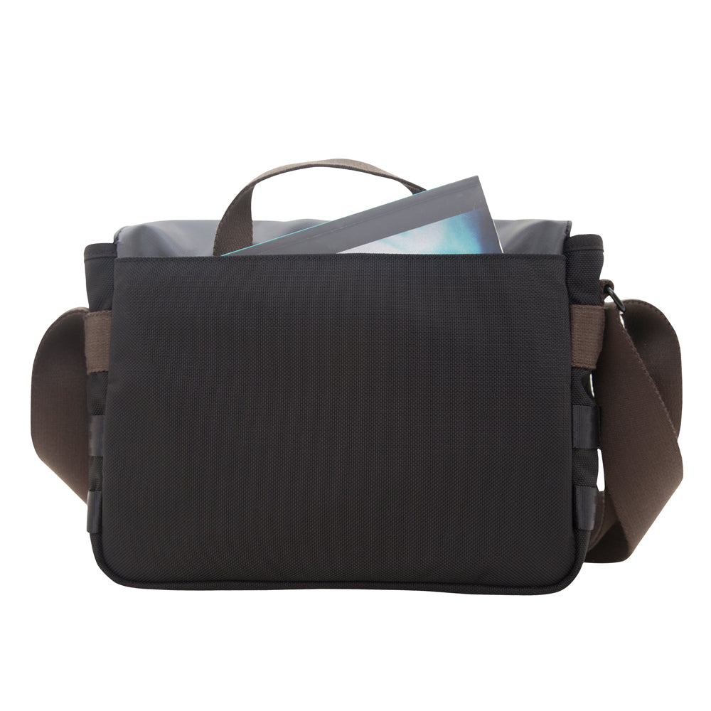 Grand Army Shoulder Bag (S) W/Back Zipper Black - Manhattan Portage