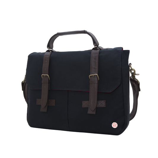 Waxed Cortelyou Bag Black - Manhattan Portage
