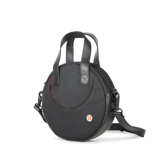Waxed Circle Line Shoulder Bag BLK/BLK - Manhattan Portage