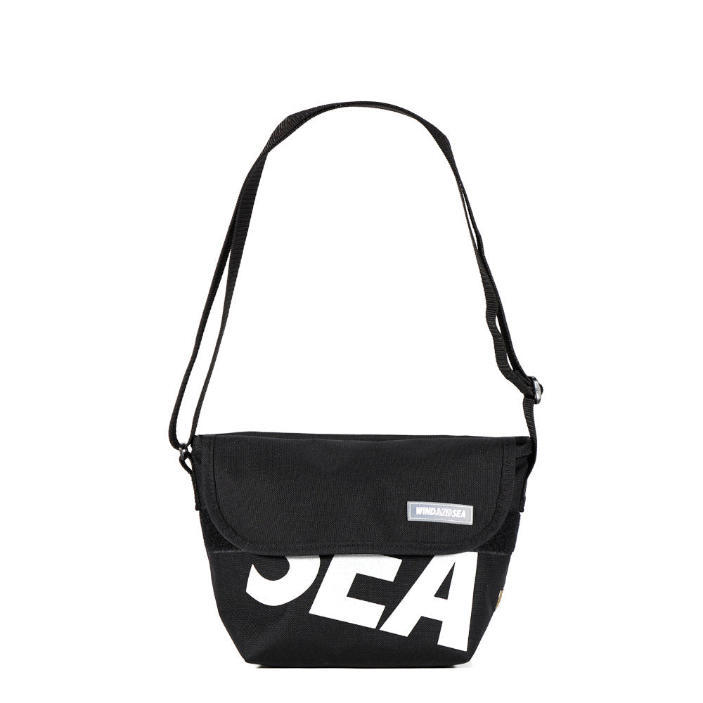 NY Messenger Bag (XXS) Wind and Sea Black - Manhattan Portage