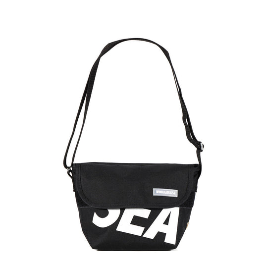 NY Messenger Bag (XXS) Wind and Sea Black - Manhattan Portage
