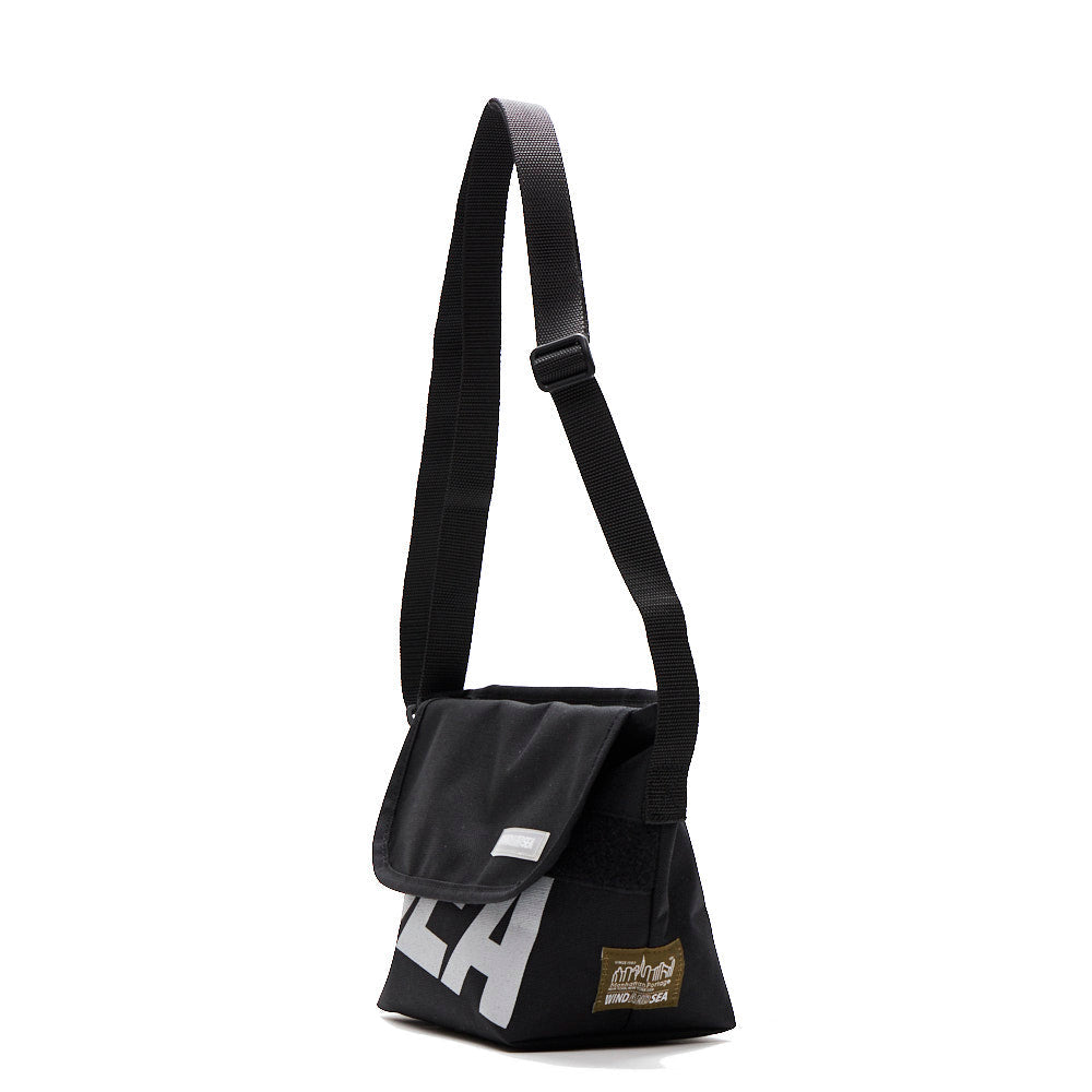 NY Messenger Bag (XXS) Wind and Sea Black - Manhattan Portage