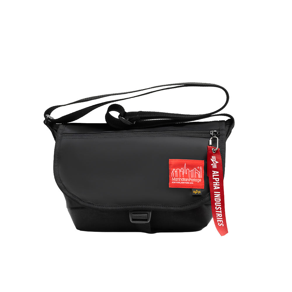 Nylon Messenger Bag JR (SM) ALPHA INDUSTRIES Black - Manhattan Portage