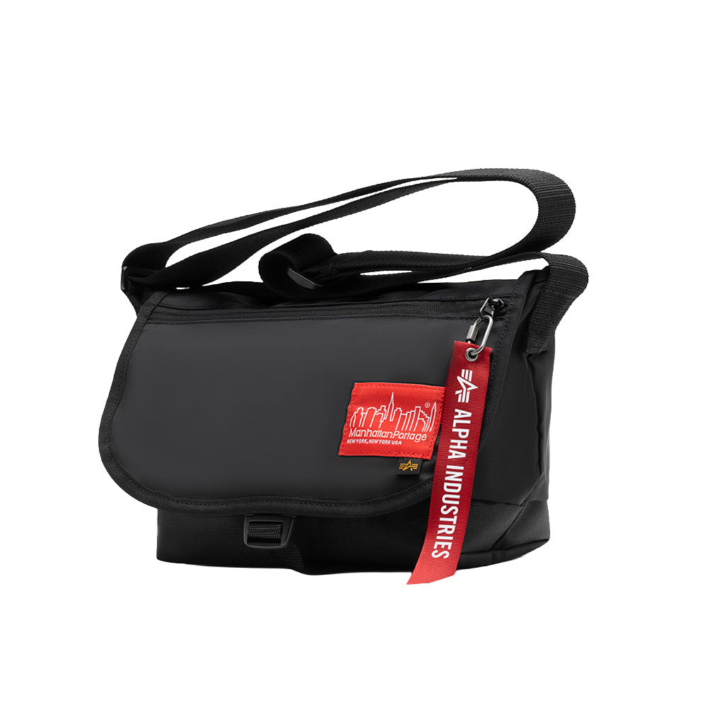 Nylon Messenger Bag JR (SM) ALPHA INDUSTRIES Black - Manhattan Portage
