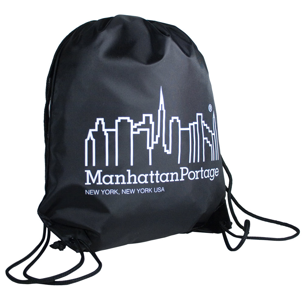Drawstring Backpack Black - Manhattan Portage