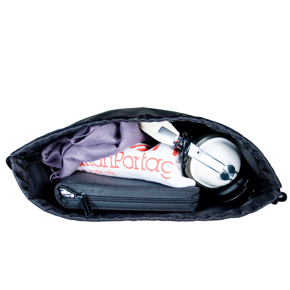 Drawstring Backpack Black - Manhattan Portage