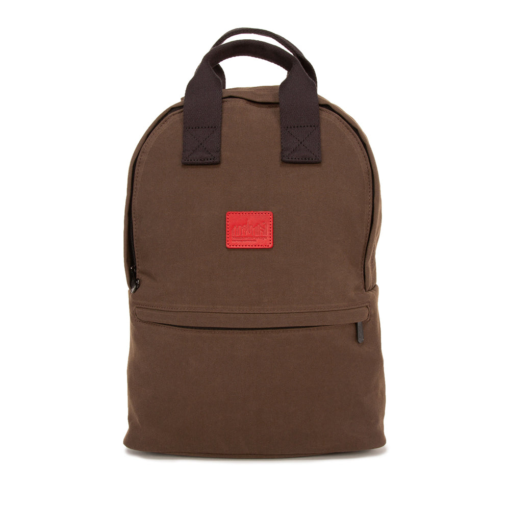 Waxed Nylon Governors Backpack Dark Brown - Manhattan Portage