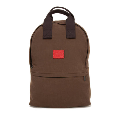 Waxed Nylon Governors Backpack Dark Brown - Manhattan Portage