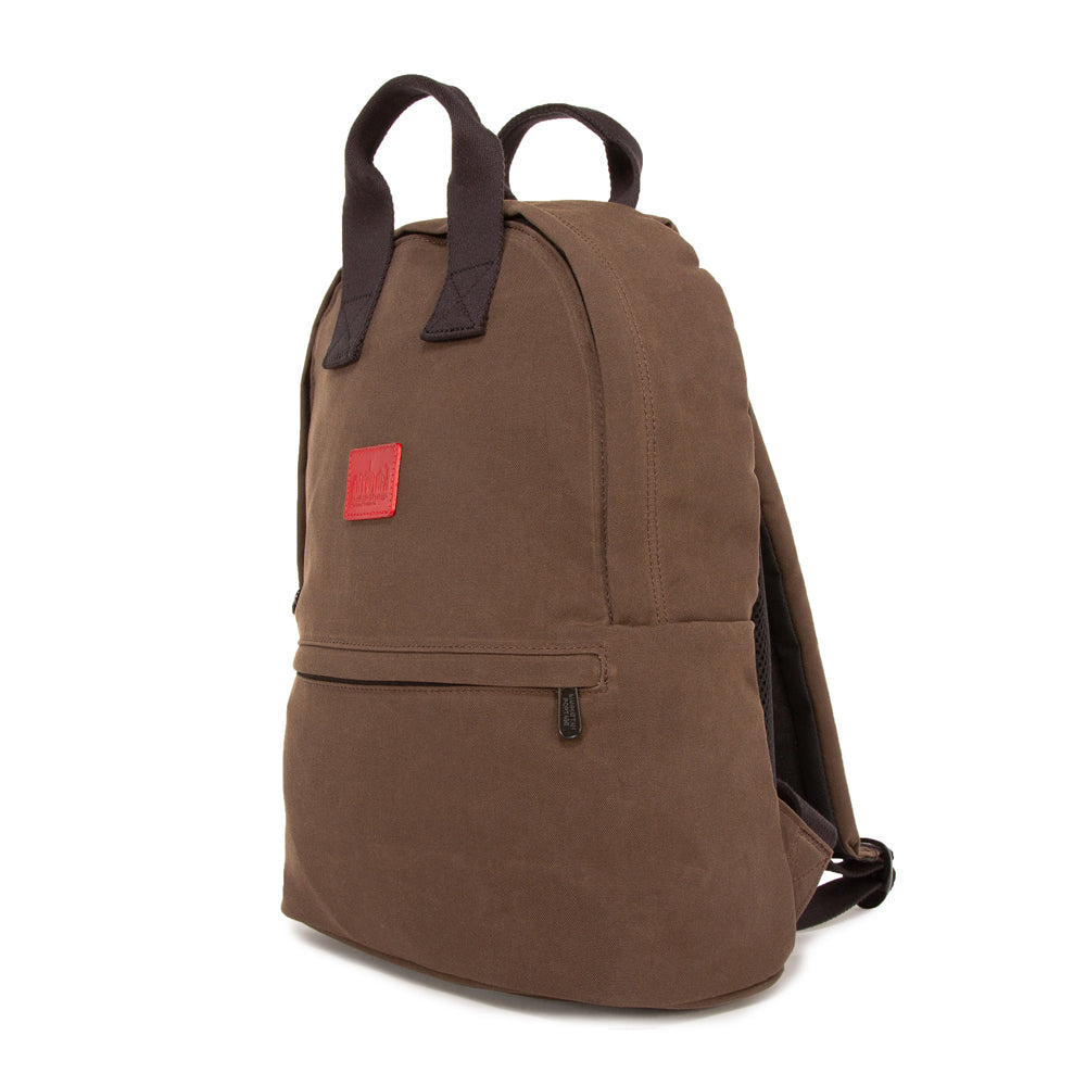 Waxed Nylon Governors Backpack Dark Brown - Manhattan Portage