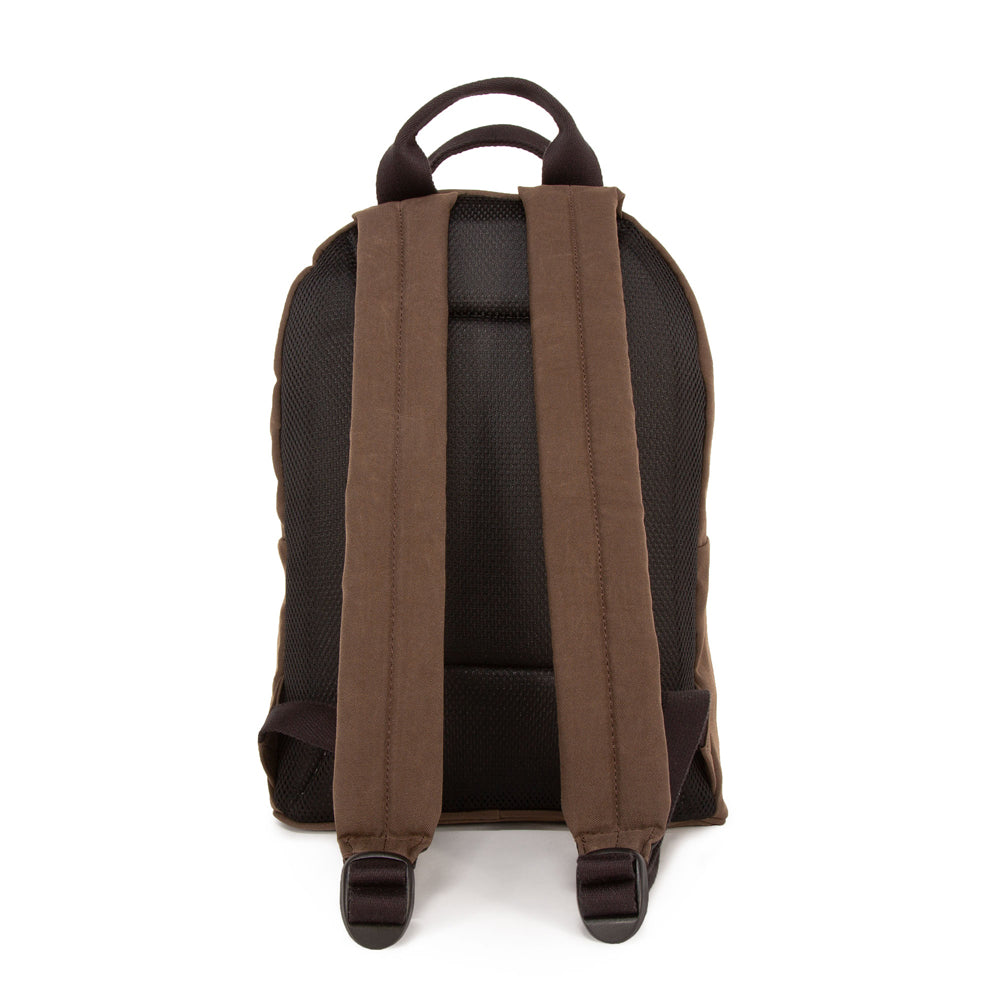 Waxed Nylon Governors Backpack Dark Brown - Manhattan Portage