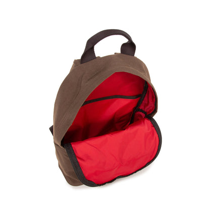 Waxed Nylon Governors Backpack Dark Brown - Manhattan Portage