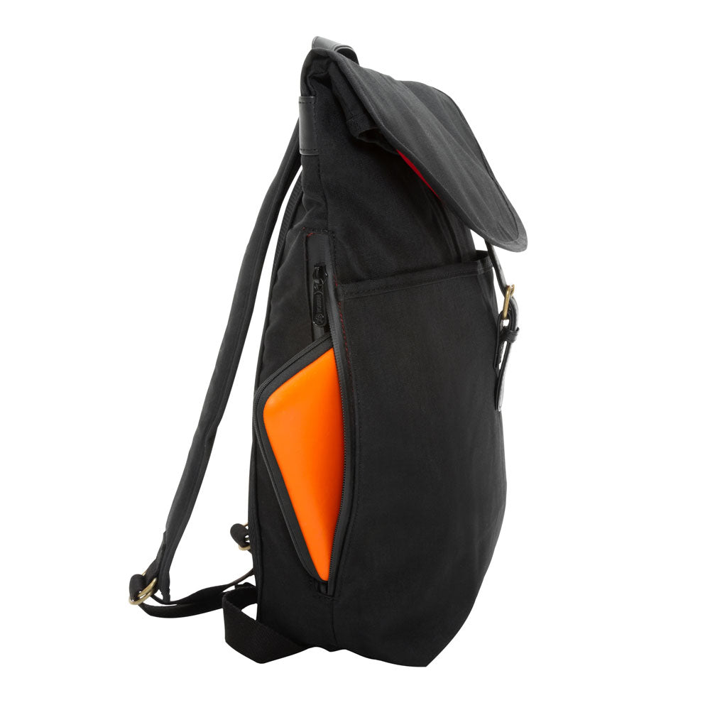 Waxed Nylon Bergen Backpack Black - Manhattan Portage