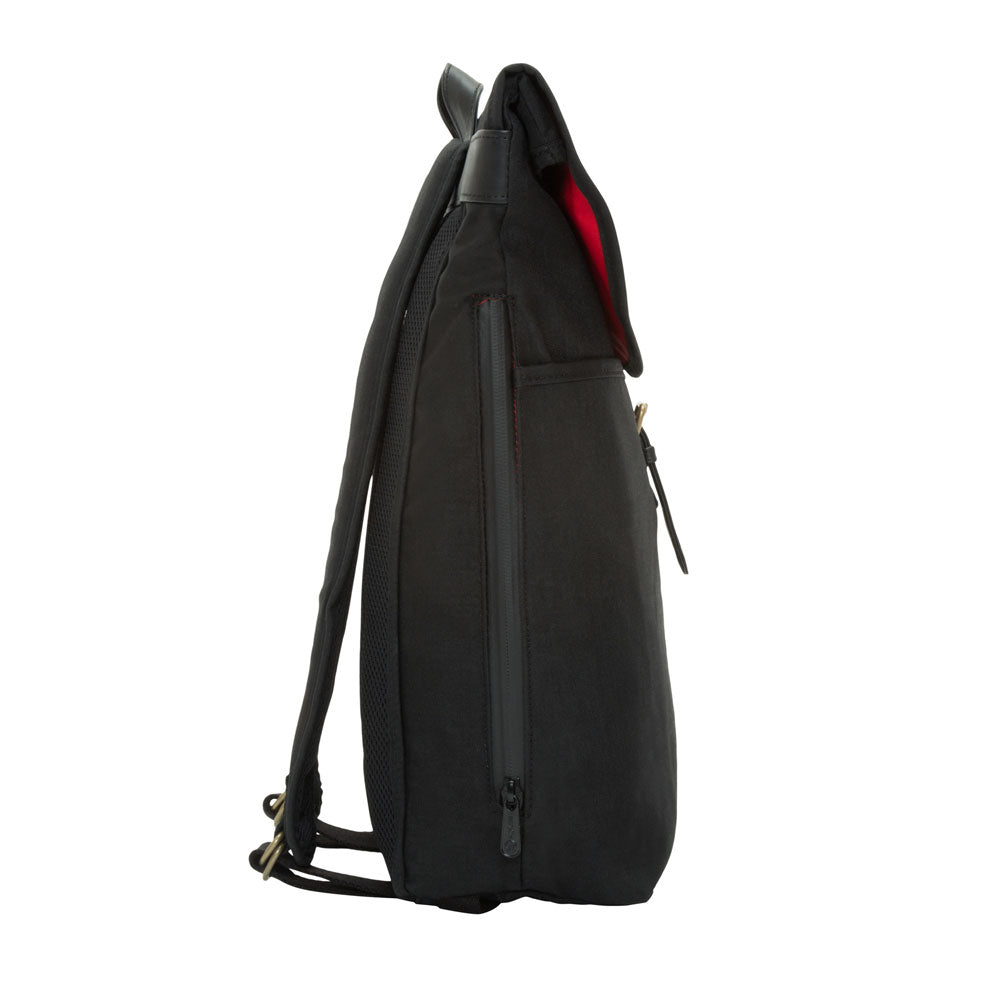 Waxed Nylon Bergen Backpack Black - Manhattan Portage