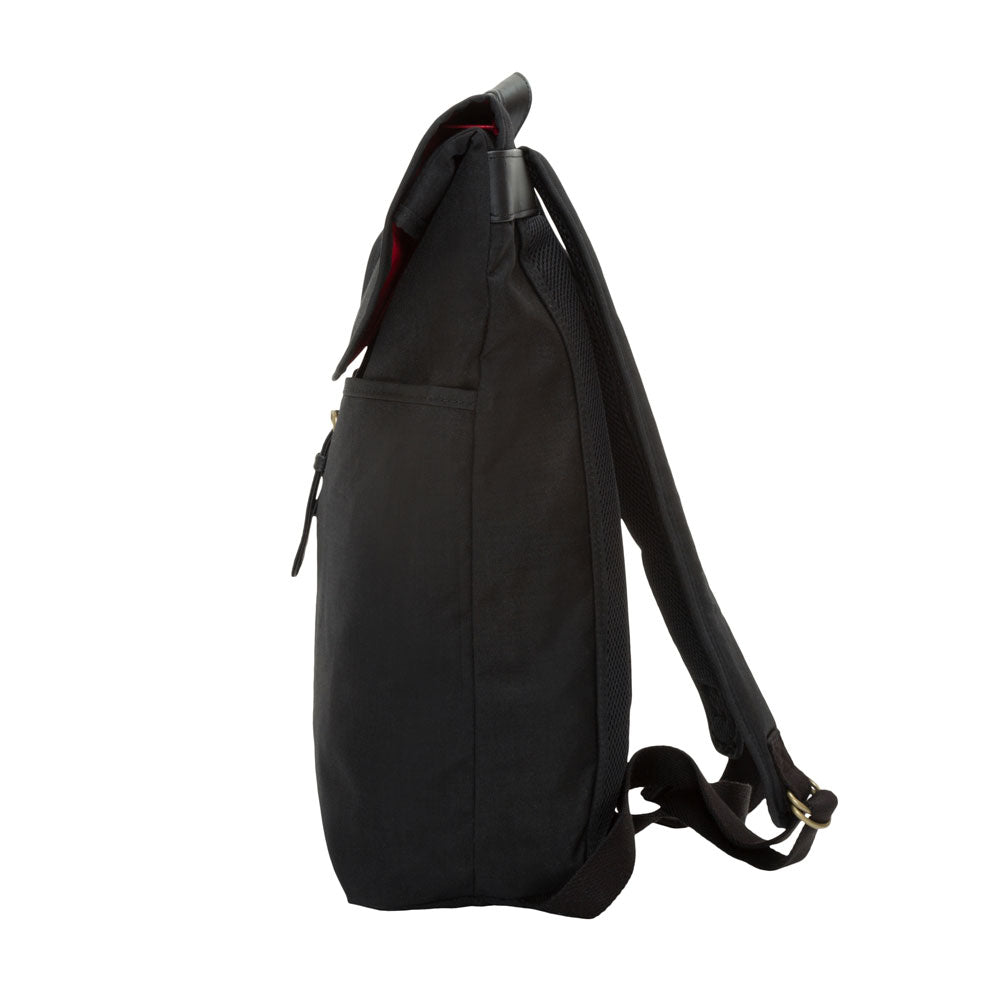 Waxed Nylon Bergen Backpack Black - Manhattan Portage