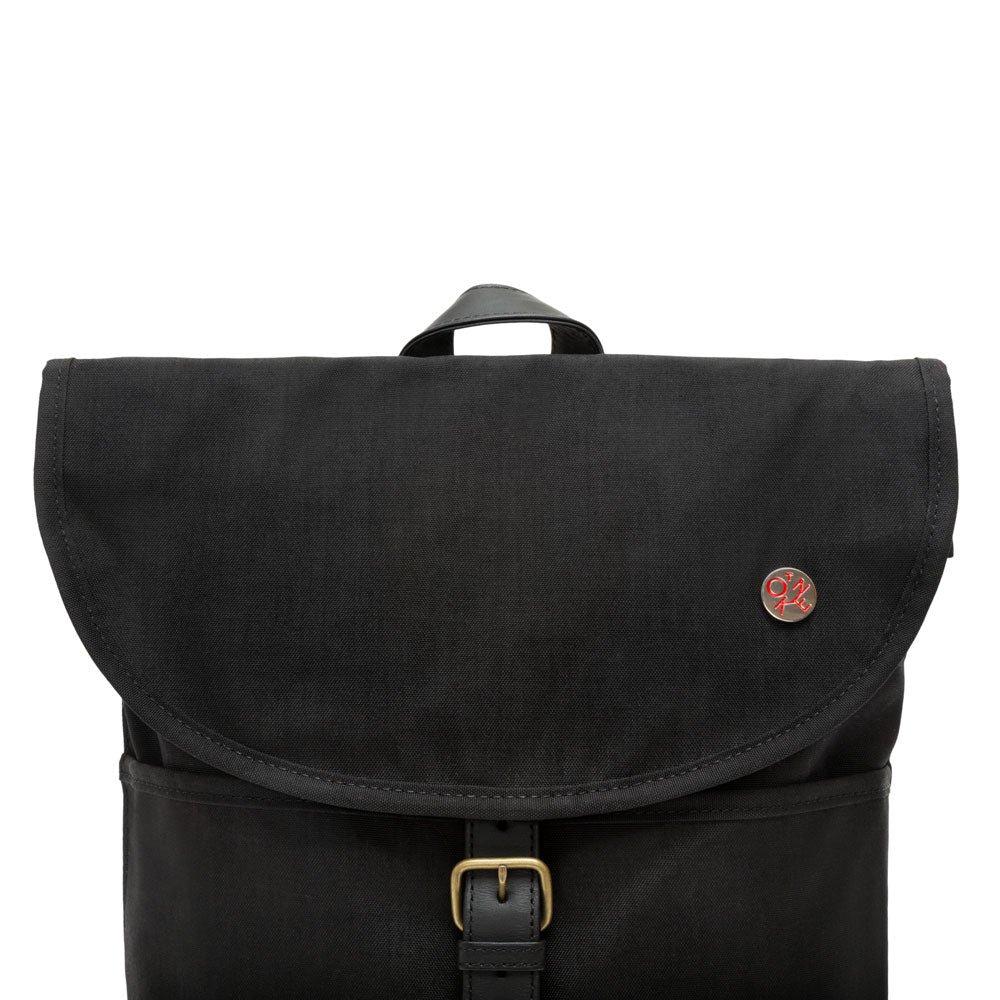 Waxed Nylon Bergen Backpack Black - Manhattan Portage
