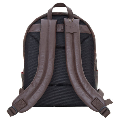 University Waxed Backpack Dark Brown - Manhattan Portage