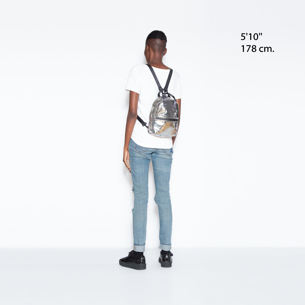 Foil Euclid Backpack Silver - Manhattan Portage