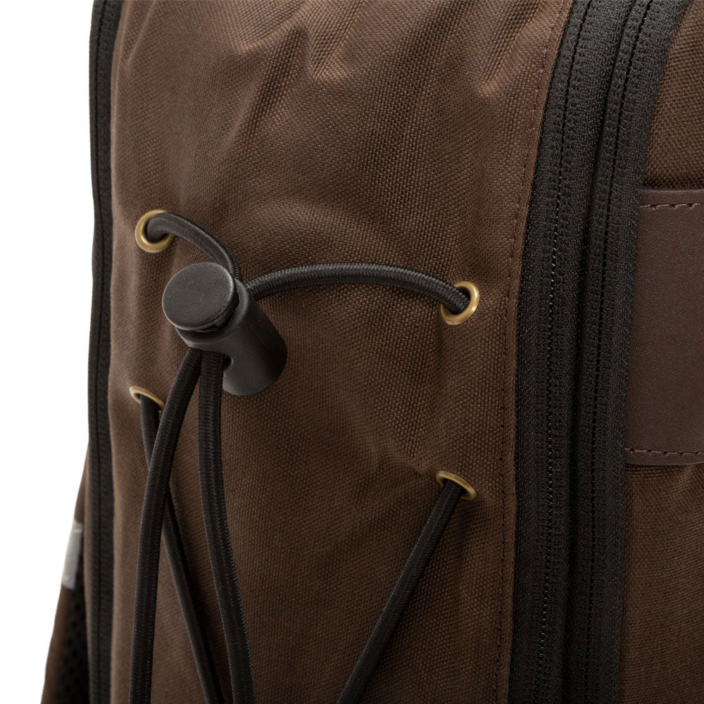 Waxed Nylon Dekalb Backpack Dark Brown - Manhattan Portage