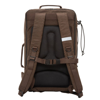 Waxed Nylon Dekalb Backpack Dark Brown - Manhattan Portage